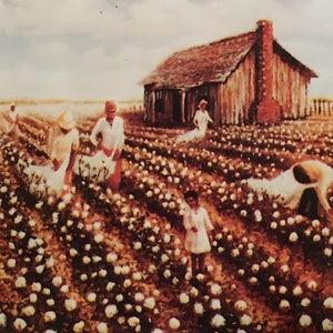 Cotton Pickers / Black Art / African American Art / Black History Art / Black Culture / Unframed / Positive Black Images Fine Art