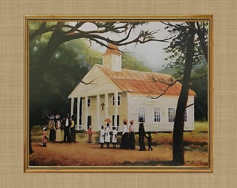 Arthello Beck Jr. Black Church Art Print – "Sunrise Service" (Unframed)