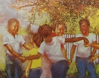 Sally Walker / Black Art / African American Art / Children Art / Black Culture / Unframed / Positive Black Images Fine Art