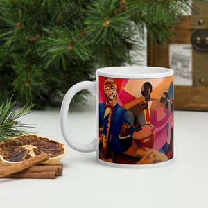 The Duke Ceramic Mug / Coffee or Tea Cup / Black Art / African American Art / Duke Ellington / Jazz / Positive Black Images / BlackArtbyPBI