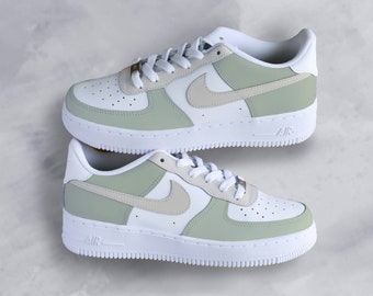 Nike Custom Air Force 1 'Pistachio Green' pasteltint groene sneakers unisex AF1 Fashion 2024