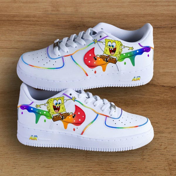 Spongebob Shoes - Etsy