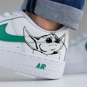 Baby Yoda Custom Air Force 1 Grogu Sneakers Personalized Gift