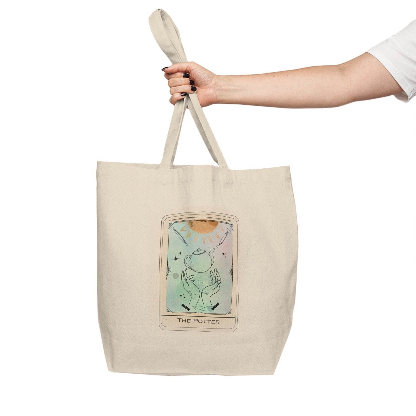 Pottery Tote Bag, Pottery Tool Bag, Art Supply Bag, Gift for Potter