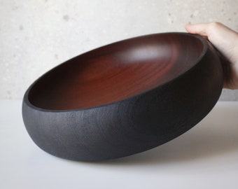 Sapele Salad Wood Bowl, Fruit bowl, Decoration bowl, Unique handmade and high quality Homeware