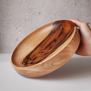 Walnut bowl, Fruit bowl or decoration bowl. Unique and handmade bowl. It is a woodturning art piece that can be used. Finished with coconut oil and beeswax, food safe