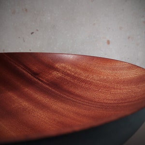 Sapele Salad Wood Bowl, Fruit bowl, Decoration bowl, Unique handmade and high quality Homeware, Natural Wood image 6