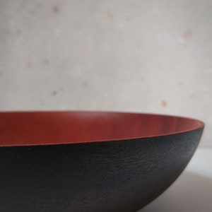 Sapele Salad Wood Bowl, Fruit bowl, Decoration bowl, Unique handmade and high quality Homeware, Natural Wood image 5