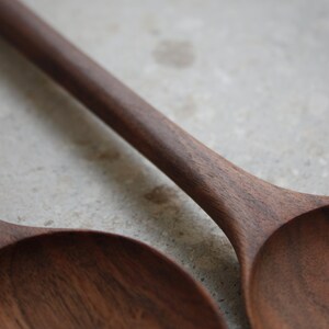 Wooden Serving Utensils Set, Handmade, Natural Wood, Food Safe, Unique and Special Gift image 7