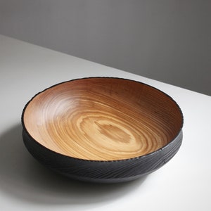 Ash Wood Bowl, Fruit bowl, Decoration bowl, Unique handmade and high quality Homeware, Natural Wood, Special gift image 3