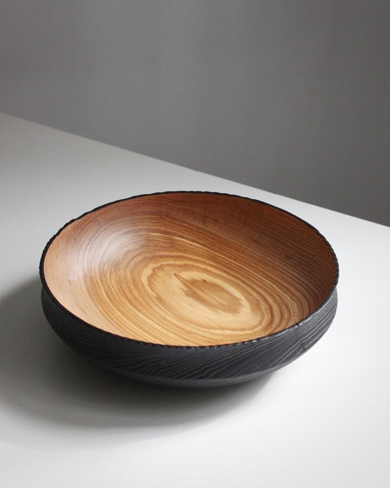 Ash Wood Bowl, Fruit bowl, Decoration bowl, Unique handmade and high quality Homeware, Natural Wood, Special gift image 3
