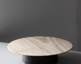 Hand-Turned Charred Ash Wood Bowl: Yakisugi Fruit Bowl, Modern Home Decor