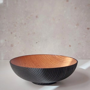 European Oak Wood Bowl, Fruit bowl, Decoration bowl, Unique handmade and high quality Homeware, Anniversary and wedding gift image 2