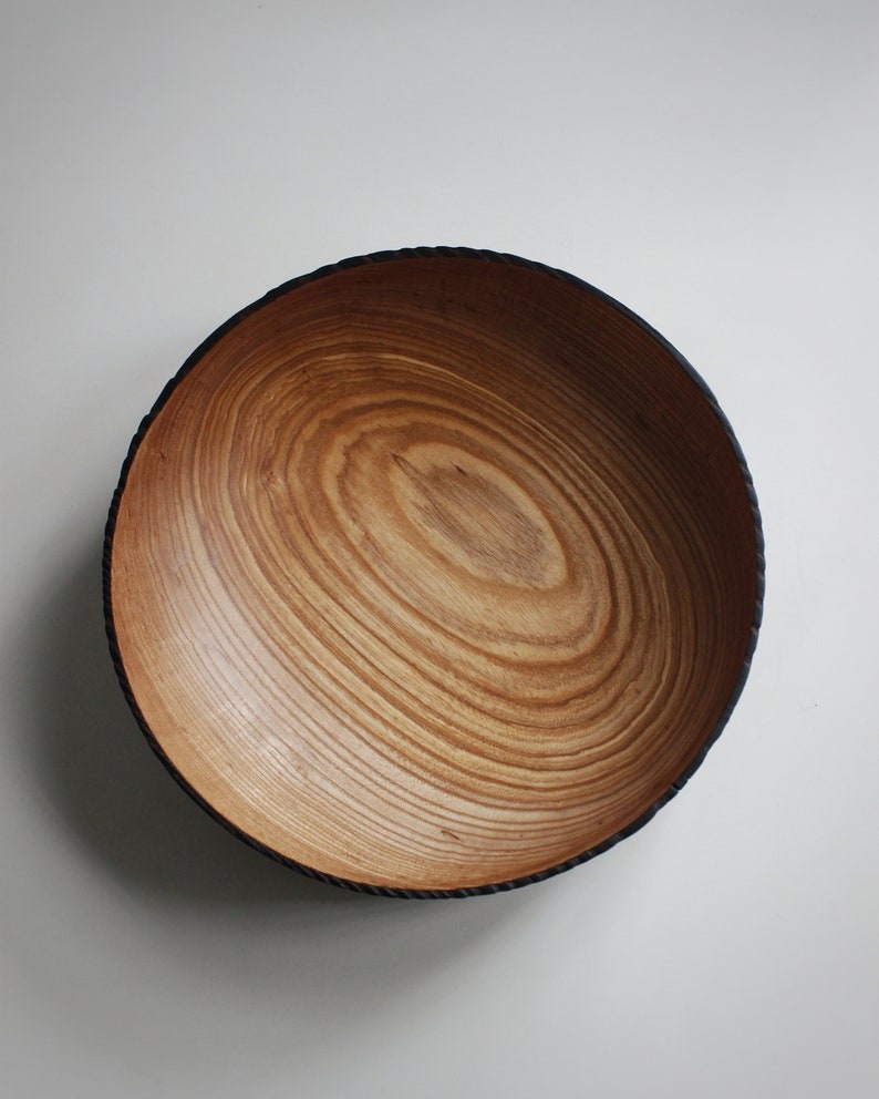 Ash Wood Bowl, Fruit bowl, Decoration bowl, Unique handmade and high quality Homeware, Natural Wood, Special gift image 4