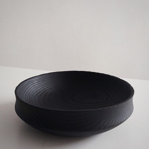 Ash Wood Bowl Yakisugui, Fruit bowl, Decoration bowl, Unique handmade and high quality Homeware, Natural Wood image 3