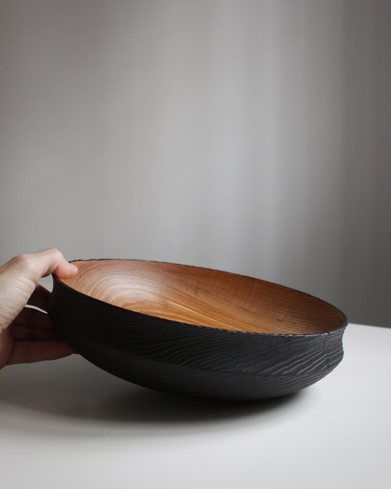 Ash Wood Bowl, Fruit bowl, Decoration bowl, Unique handmade and high quality Homeware, Natural Wood, Special gift image 10