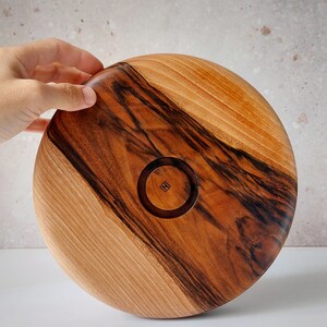 Spanish Walnut Wood Bowl, Fruit bowl, Decoration bowl, Unique handmade and high quality Homeware, Natural Wood image 7