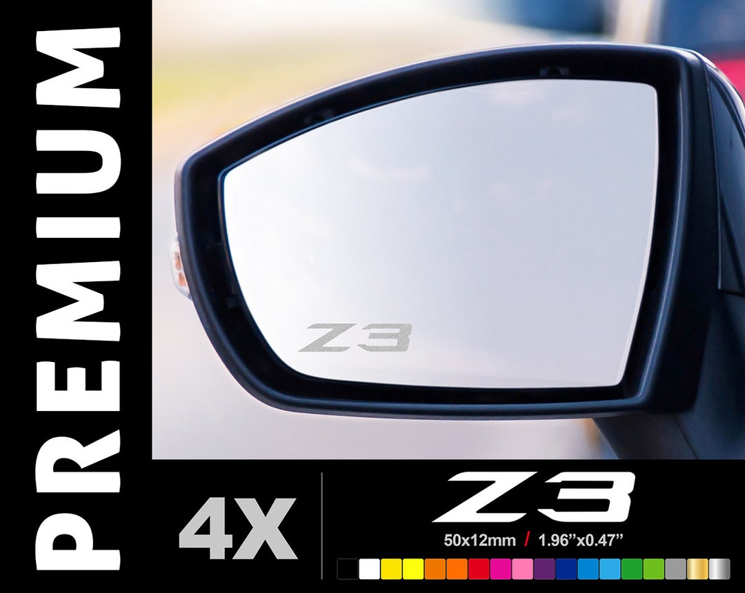 BMW Z3 4 Frosted Mirror Stickers Wing Mirror Glass Silver Etsy