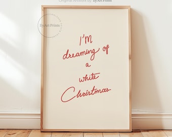 Trendy Christmas Wall Art, Christmas sign print, Merry Christmas Wall Art, Trendy Holiday Room Decor, Dorm Room Decor, Digital Download