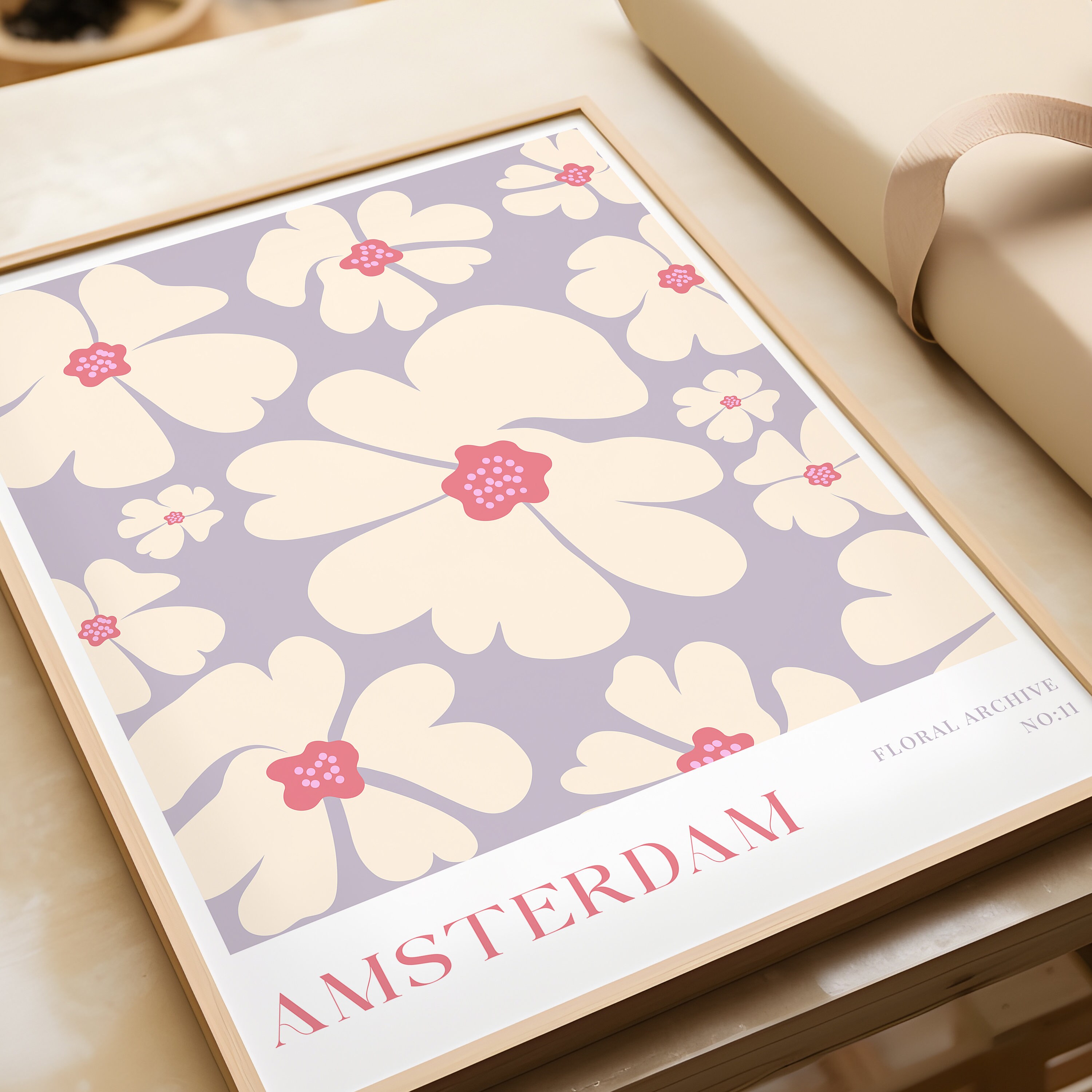Flower Market Print Set of 12 Flower Gallery Wall Set Trendy Floral ...