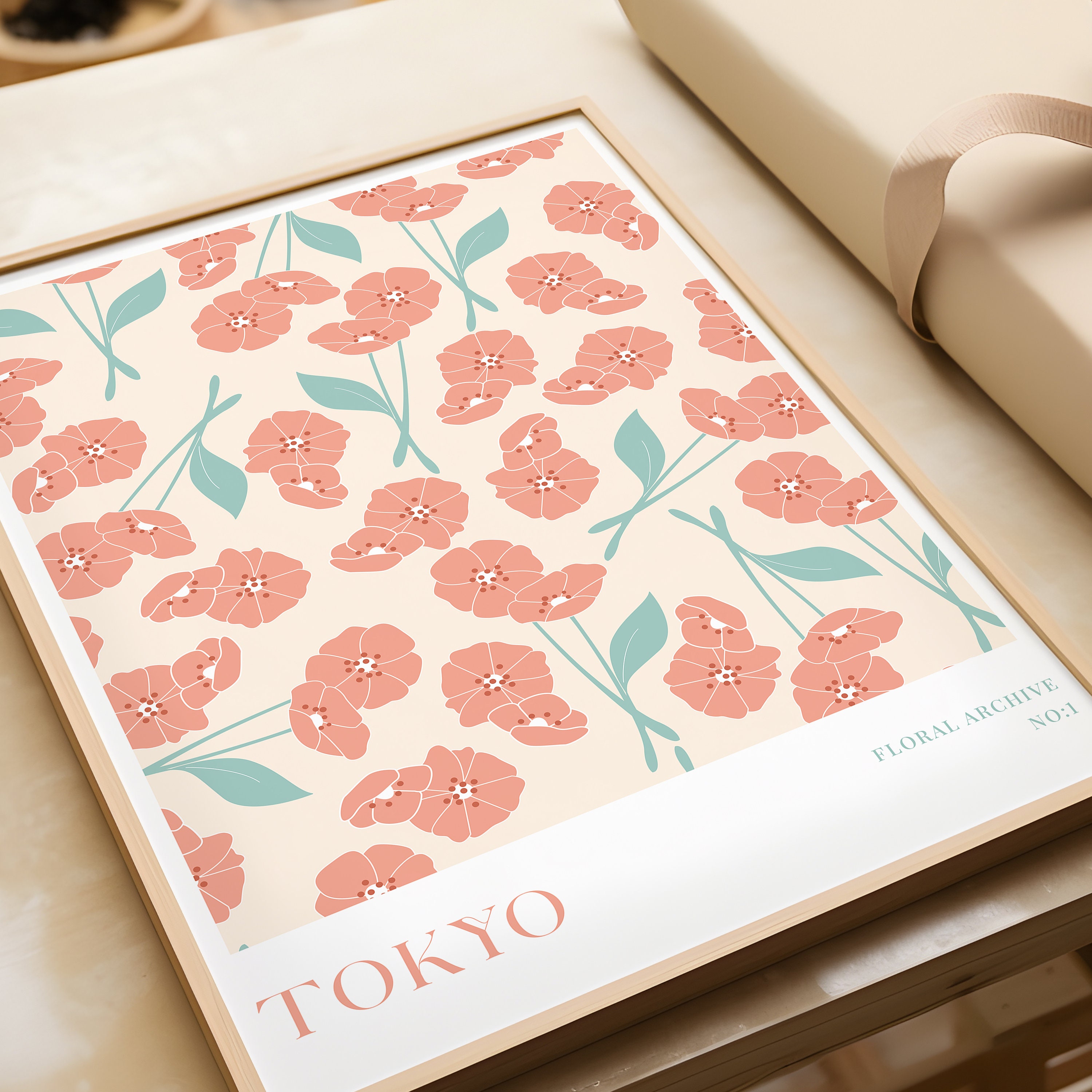 Flower Market Print Set of 12 Flower Gallery Wall Set Trendy Floral ...