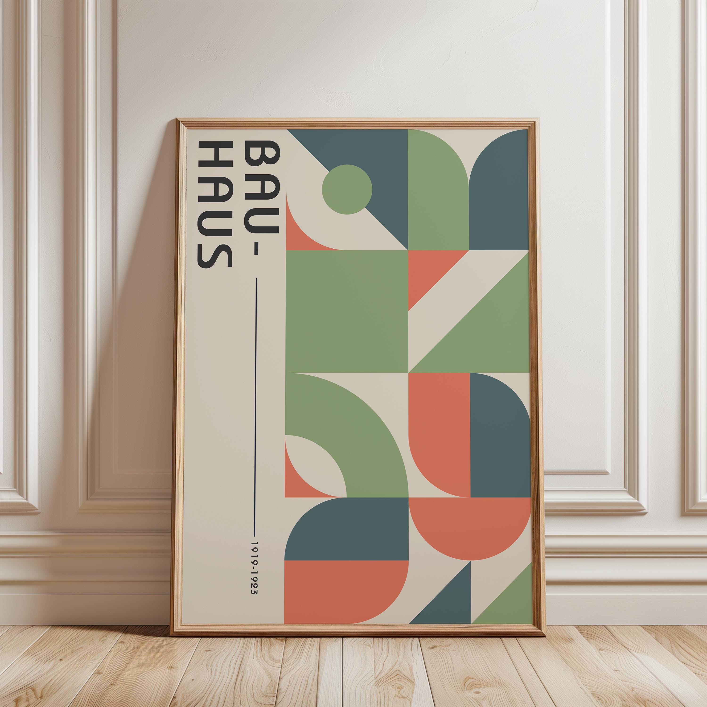 現地購入Bauhaus バウハウス アートポスター 額装、モホリ＝ナジ A2