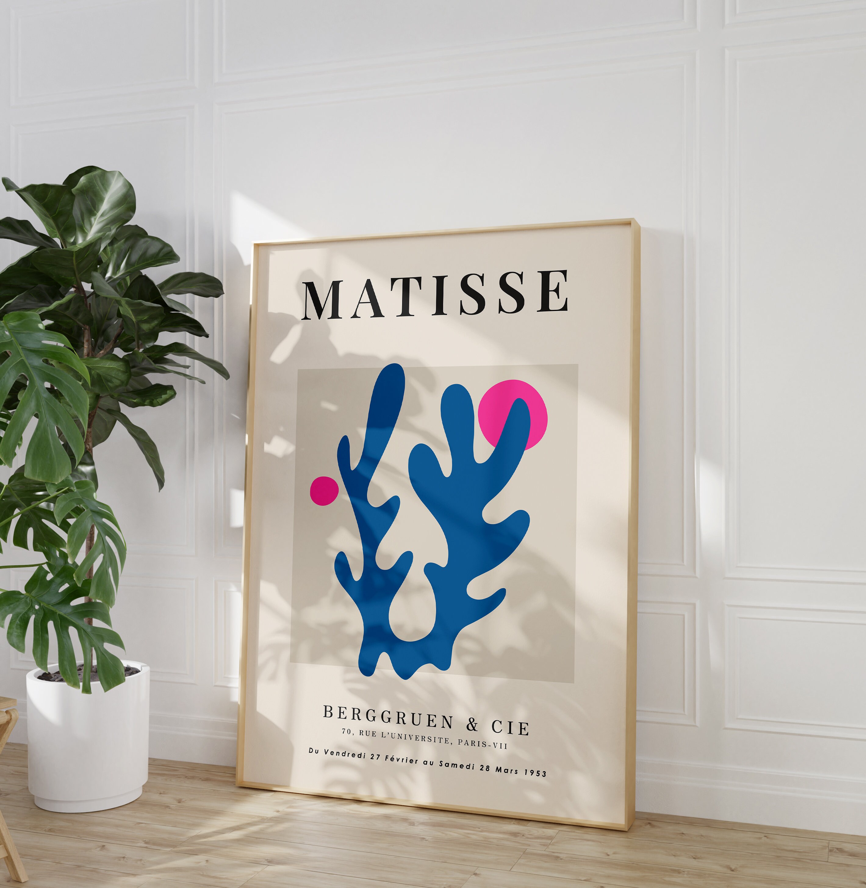 Blue Pink Wall Art Gallery Wall Art Paris Flower Market Etsy