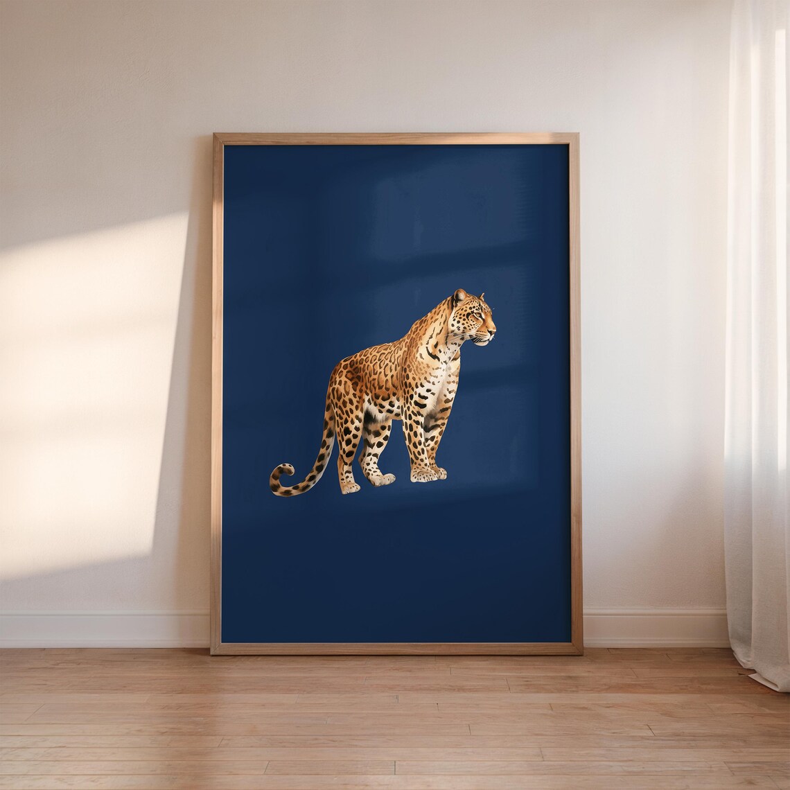 Navy Blue Leopard Cheetah Print Set of 3 How Lucky Are We Lucky 8 Ball ...