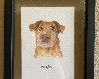 Custom Watercolor Pet Portraits