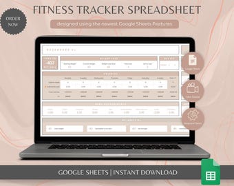 Digital Weight Loss Tracker, Meal Planner and Habit in Google Sheets