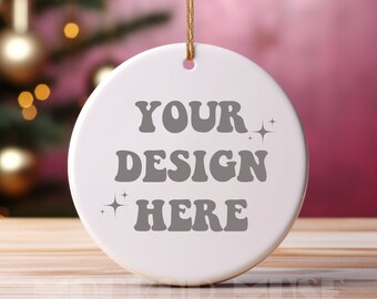 Ceramic Ornament Mockup Circle Ornament Mockup Christmas Mockup Blank Christmas Ornament Mockup Bundle Tree Ornament Mockup Canva Bundle