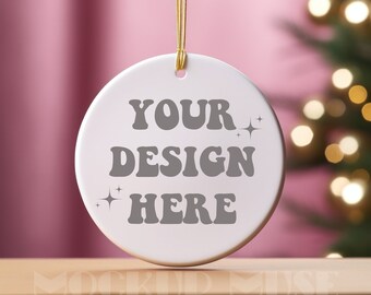Ceramic Ornament Mockup Circle Ornament Mockup Christmas Mockup Blank Christmas Ornament Mockup Bundle Tree Ornament Mockup Canva Bundle