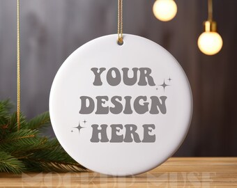 Ceramic Ornament Mockup Circle Ornament Mockup Christmas Mockup Blank Christmas Ornament Mockup Bundle Tree Ornament Mockup Canva Bundle
