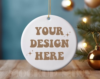 Ceramic Ornament Mockup Circle Ornament Mockup Christmas Mockup Blank Christmas Ornament Mockup Bundle Tree Ornament Mockup Canva Bundle