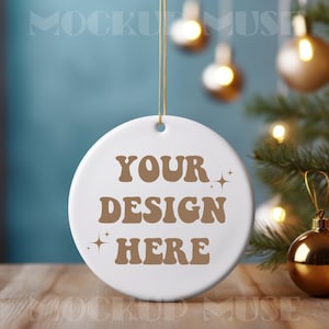 Ceramic Ornament Mockup Circle Ornament Mockup Christmas Mockup Blank Christmas Ornament Mockup Bundle Tree Ornament Mockup Canva Bundle