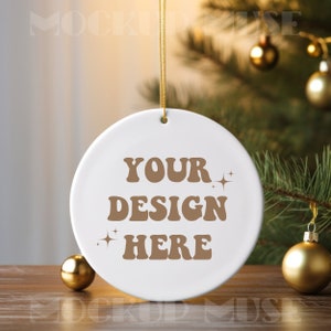 Ceramic Ornament Mockup Circle Ornament Mockup Christmas Mockup Blank Christmas Ornament Mockup Bundle Tree Ornament Mockup Canva Bundle