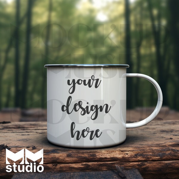 Enamel Camping Mug Mockup Camper Mug Mockup Coffee Mug Mockup 12oz Mug Template Camp Mug Template Metal Mug Mockup White Cup Mockup