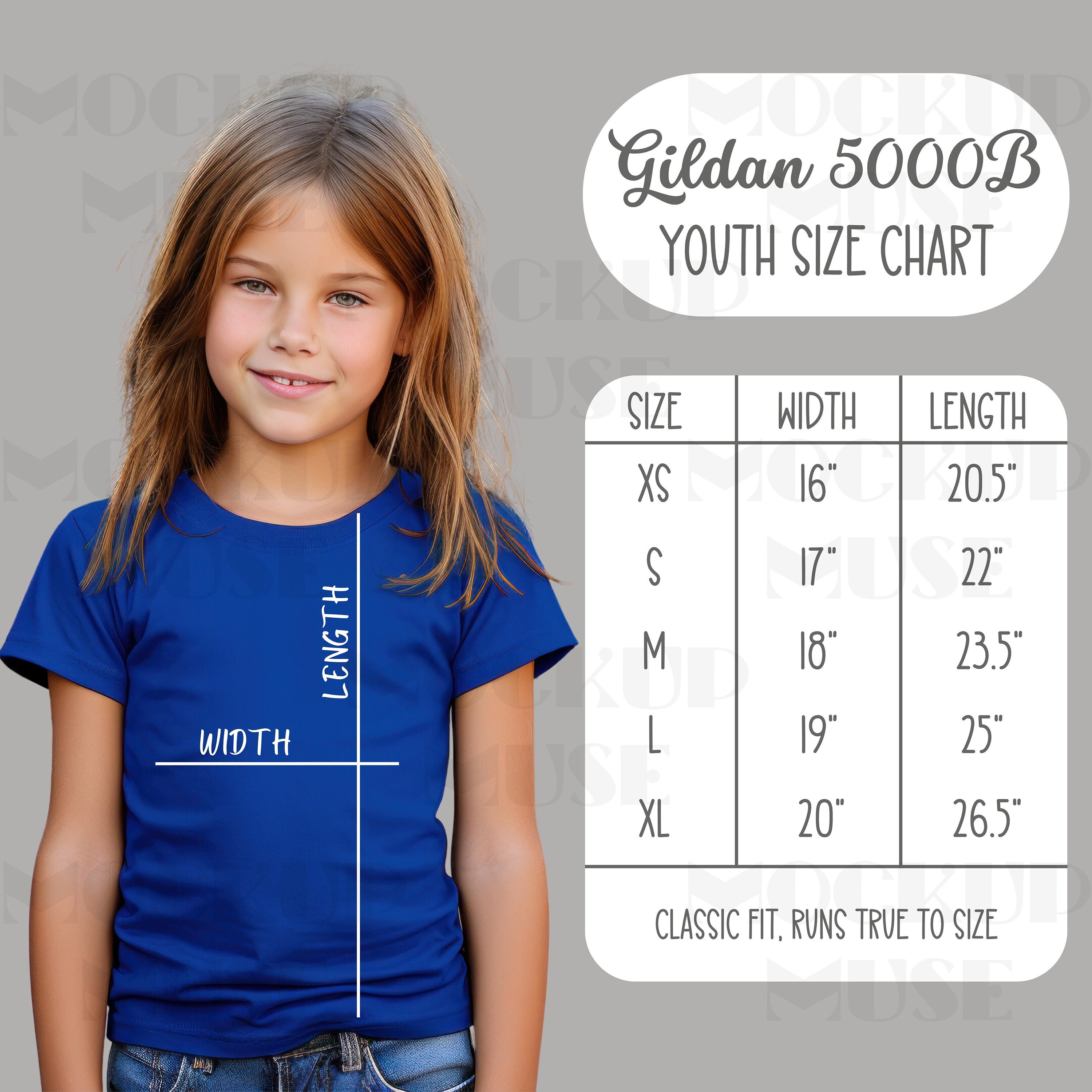 Gildan 5000B Size Chart Gildan 5000B Youth Size Chart Kids Size Chart