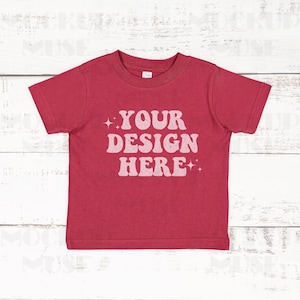 Garnet Rabbit Skins 3301 Mockup Toddler Jersey Cotton Tee Mockup 3321 Mockup Bundle Rabbit Skins Mock up Boho Flatlay Mockups Baby Shirt