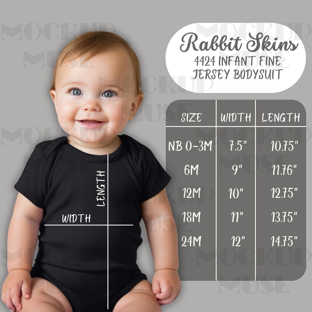 Rabbit Skins 4424 Size Chart Infant Bodysuit Sizing Guide Rabbit Skins ...