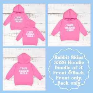 Raspberry Rabbit Skins 3326 Mockup Bundle Toddler Hoodie Mockup Kids Hoodie Mockup Rabbit Skins Mock up Bundle Toddler Mockup Fleece Hoodie