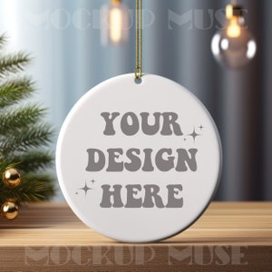 Ceramic Ornament Mockup Circle Ornament Mockup Christmas Mockup Blank Christmas Ornament Mockup Bundle Tree Ornament Mockup Canva Bundle