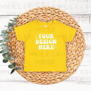 Gold Rabbit Skins 3321 Mockup Toddler Fine Jersey Tee Mockup 3321 Mockup Bundle Rabbit Skins Mock up Boho Baby Mockups Toddler Shirts