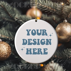 Ceramic Ornament Mockup Circle Ornament Mockup Christmas Mockup Blank Christmas Ornament Mockup Bundle Tree Ornament Mockup Canva Bundle