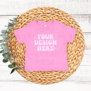 Raspberry Rabbit Skins 3322 Infant Fine Jersey Tee Mockup 3322 Mockup Rabbit Skin Boho Flatlay Mockup Infant Shirt Mockup Bundle Baby TShirt