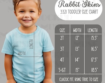 Rabbit Skins 3321 Size Chart Toddler Size Chart Rabbit Skins Toddler Size Chart Rabbit Skins Sizing Chart Mockup Shirt Size Chart Toddler