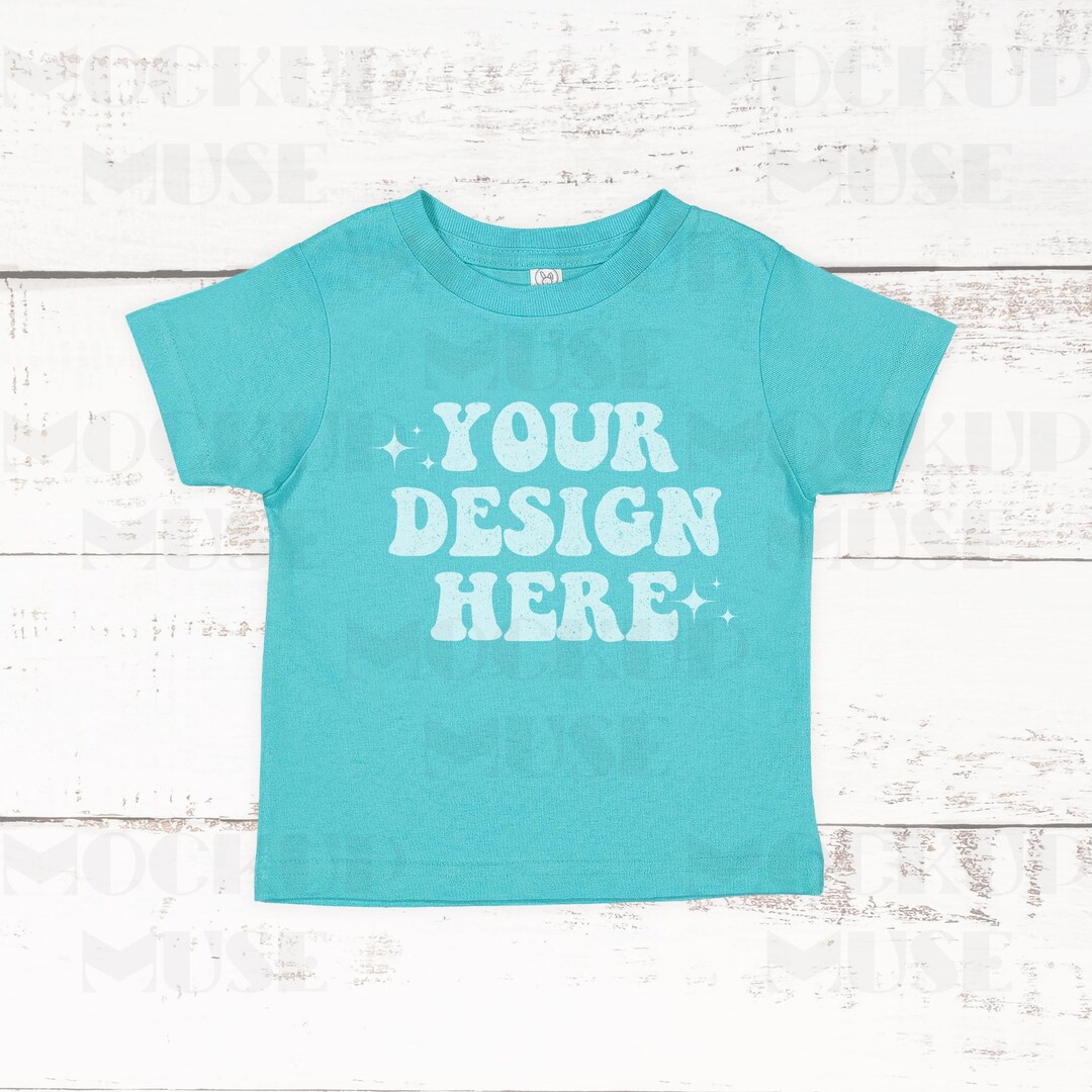 Caribbean Rabbit Skins 3301 Mockup Toddler Jersey Cotton Tee Mockup ...