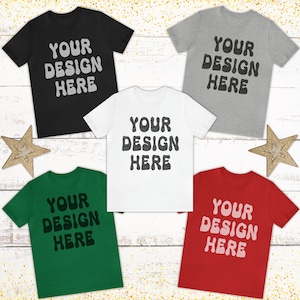 Bella Canvas 3001 Christmas Mockup 3001 Group Christmas Mockup Bella Christmas Mockup Bundle Flat lay Mock ups 3001 Christmas Mockup