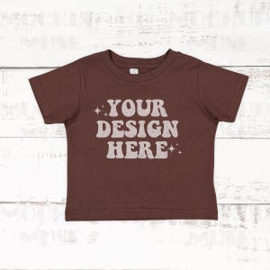 Brown Rabbit Skins 3301 Mockup Toddler Jersey Cotton Tee Mockup 3321 Mockup Bundle Rabbit Skins Mock up Boho Flatlay Mockups Baby TShirt