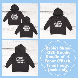 Vintage Smoke Rabbit Skins 3326 Mockup Bundle Toddler Hoodie Mockup Kids Hoodie Mockup Rabbit Skins Mock up Bundle Toddler Hoodie Mock ups